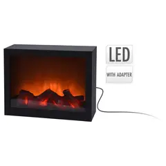 საახალწლო დეკორაცია ბუხარი 29x23 სმ