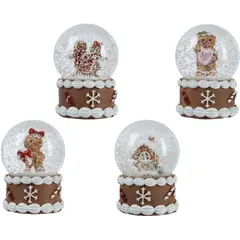 საახალწლო დეკორაცია თოვლის ბურთი Snowglobe polyresin 4.5x6 cm