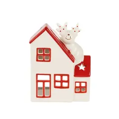 საახალწლო დეკორაცია სახლი 202504GUYW192 11.5X7X16 სმ