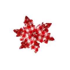 საახალწლო დეკორაცია "ყვავილი" 21 სმ