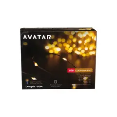 საახალწლო განათება Avatar Copper 50m warm-white  IR Remote IP44 green wire Avatar-71147