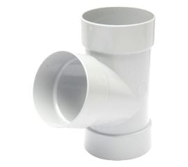 Tee pipe RainWay 100 mm 67° white