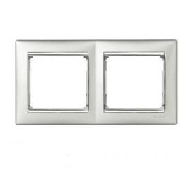 Frame 2 place LEGRAND silver