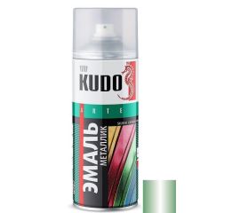 Эмаль универсальная металлик Kudo KU-1054 зеленая 520 мл