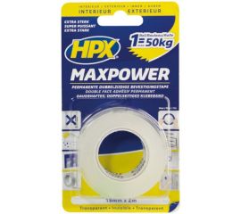 Лента двухсторонняя прозрачная HPX Maxpower HT1902 2Mx19MM
