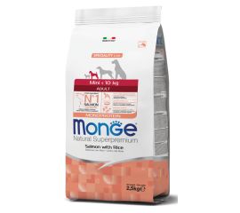 Dry dog food for adults salmon and rice Monge 2.5 kg