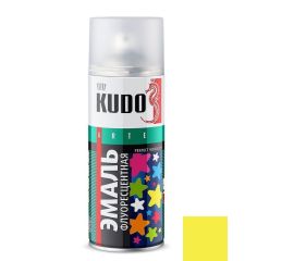 Эмаль флуоресцентная Kudo KU-1204 520 мл лимонно-желтый