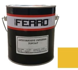 Краска антикоррозионная для металла Ferro 3:1 матовая желтая 3 кг