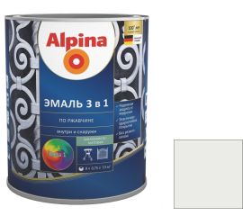 Primer-enamel for rust Alpina 3-in-1 white 2.5 l
