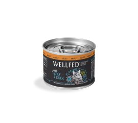 Wet food for cats PET INTEREST WELLFED ADULT duck and beef 200g
