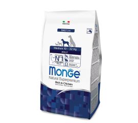 Dry food for adult dogs of medium breed chicken meat Monge 12 kg