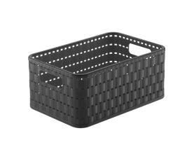 Storage basket Rotho 4L COUNTRY A6+ anthracite