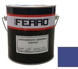 Краска антикоррозионная для металла Ferro 3:1 матовая синяя 3 кг
