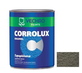 ემალი ანტიკოროზიული ლითონისთვის Vechro Corrolux hammered N 90 ნაცრისფერი ნახევრად პრიალა 750 მლ
