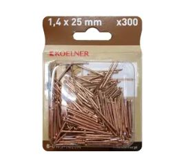 Carpentry nails Koelner 1.4X25 mm copper 300 pcs B-GWS-1425M