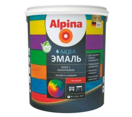 Acrylic enamel Alpina Aqua tinted glossy 0.9 L