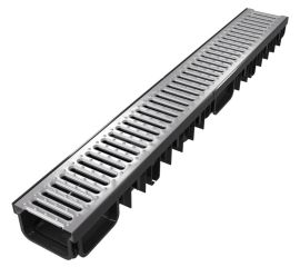 Drainage tray Devorex XDRAIN B125 130/50 with steel lattice 1 m