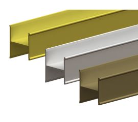 Профиль алюминиевый Valcomp Н18 1800 мм золотой
