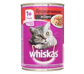 Cat food Whiskas with beef in sauce 400g
