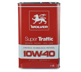 ზეთი ძრავის Wolver Super Traffic SAE 10W-40 4 ლ