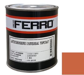 Краска антикоррозионная для металла Ferro 3:1 глянцевая оранжевая 1 кг