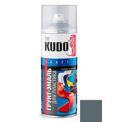 Грунт-эмаль для пластика Kudo KU-6001 520 мл серая