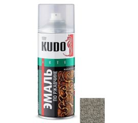 Rust enamel hammer effect Kudo KU-3005 silver-gray-brown