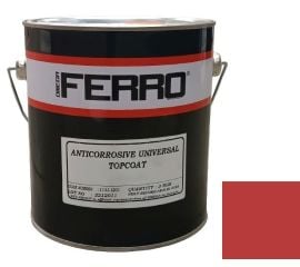 Краска антикоррозионная для металла Ferro 3:1 матовая красная 3 кг