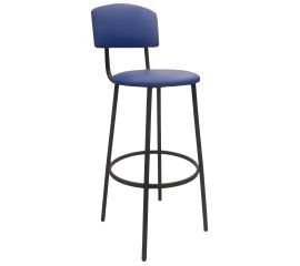 Bar stool with backrest round 75 cm