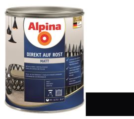 Enamel anti-corrosion Alpina Direkt Auf Rost Matt black 0.75 l