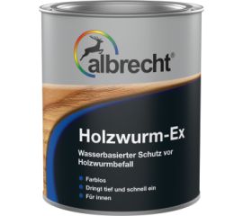საშუალება მავნებლების საწინააღმდეგო ხის ზედაპირისთვის Albrecht Holzwurm Ex 750 მლ