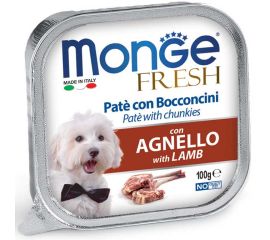 Wet food for adult dogs lamb Monge 100 g