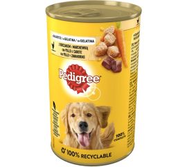 ძაღლის საკვები Pedigree ქათამი სტაფილო ჟელეში 400გრ