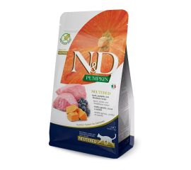 კატის საკვები Farmina N&D Pumpkin Neutered ბატკანი და ბროწეული 1.5 კგ