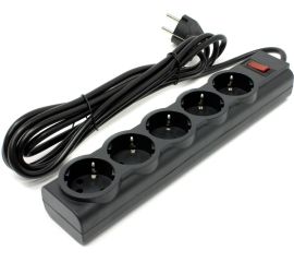 Extension cord  DEFENDER ES3 5 sectional with grounding 3 m black