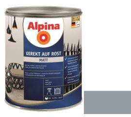 Эмаль антикоррозионная Alpina Direkt Auf Rost Matt серебристо-серый 0.75 л