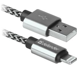 USB კაბელი DEFENDER 87807 USB 2.0 (AM) - Apple Lightning (M) 1 მ თეთრი