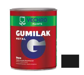 Краска маслянная для металла Vechro Gumilak metal черный глянцевый 750 мл