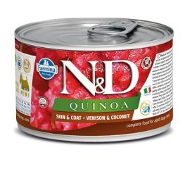 ძაღლის საკვები Farmina N&D Quinoa Adult Mini ირემი და ქოქოსი 140 გ