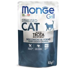 Wet food for sterile cats trout Monge 85 g