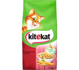 Корм для котов KiteKat говядина овощи 12 кг