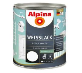 Enamel Alpina Weisslack white 750 ml