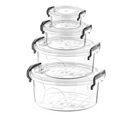 Set of containers for products Irak Plastik HOME DESIGN SA-698 4 pc