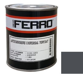 Краска антикоррозионная для металла Ferro 3:1 глянцевая антрацит 1 кг