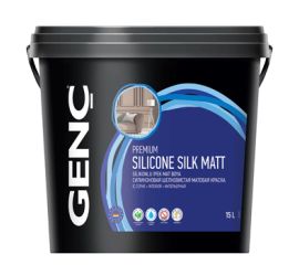 საღებავი ინტერიერის Gench Silicone Silk Matt 15 ლ