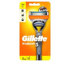 Shaver Gillette Fusion Base razor blade with 2 shifted cassettes