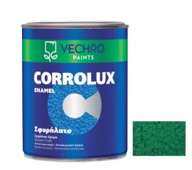 ემალი ანტიკოროზიული ლითონისთვის Vechro Corrolux hammered N 70 მწვანე ნახევრად პრიალა 750 მლ
