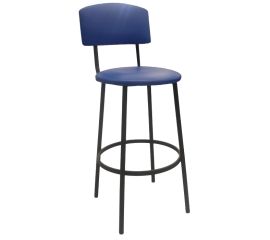 Bar stool with backrest round 65 cm