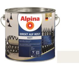 ემალი ანტიკოროზიული Alpina Direkt Auf Rost Matt თეთრი 2.5 ლ