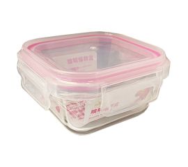 Container glass with a plastic lid zf-320 320 ml